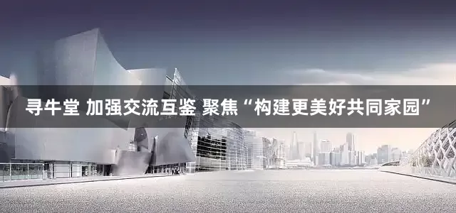 寻牛堂 加强交流互鉴 聚焦“构建更美好共同家园”