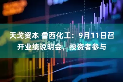 天戈资本 鲁西化工：9月11日召开业绩说明会，投资者参与