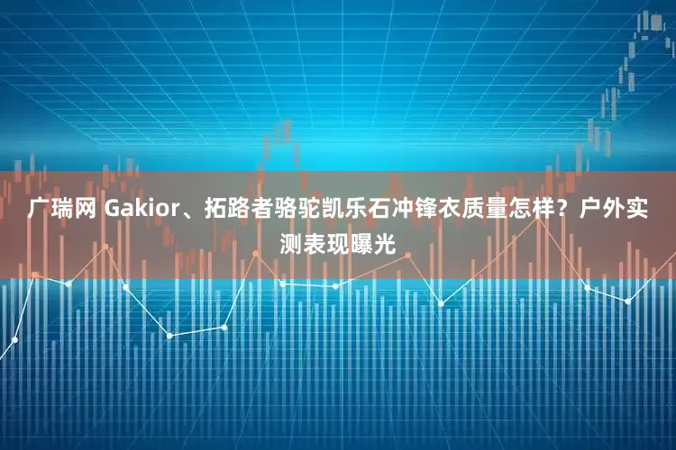 广瑞网 Gakior、拓路者骆驼凯乐石冲锋衣质量怎样？户外实测表现曝光